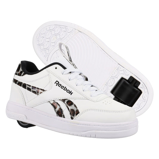 Heelys | Reebok CL Court Low | White/Snow Leopard