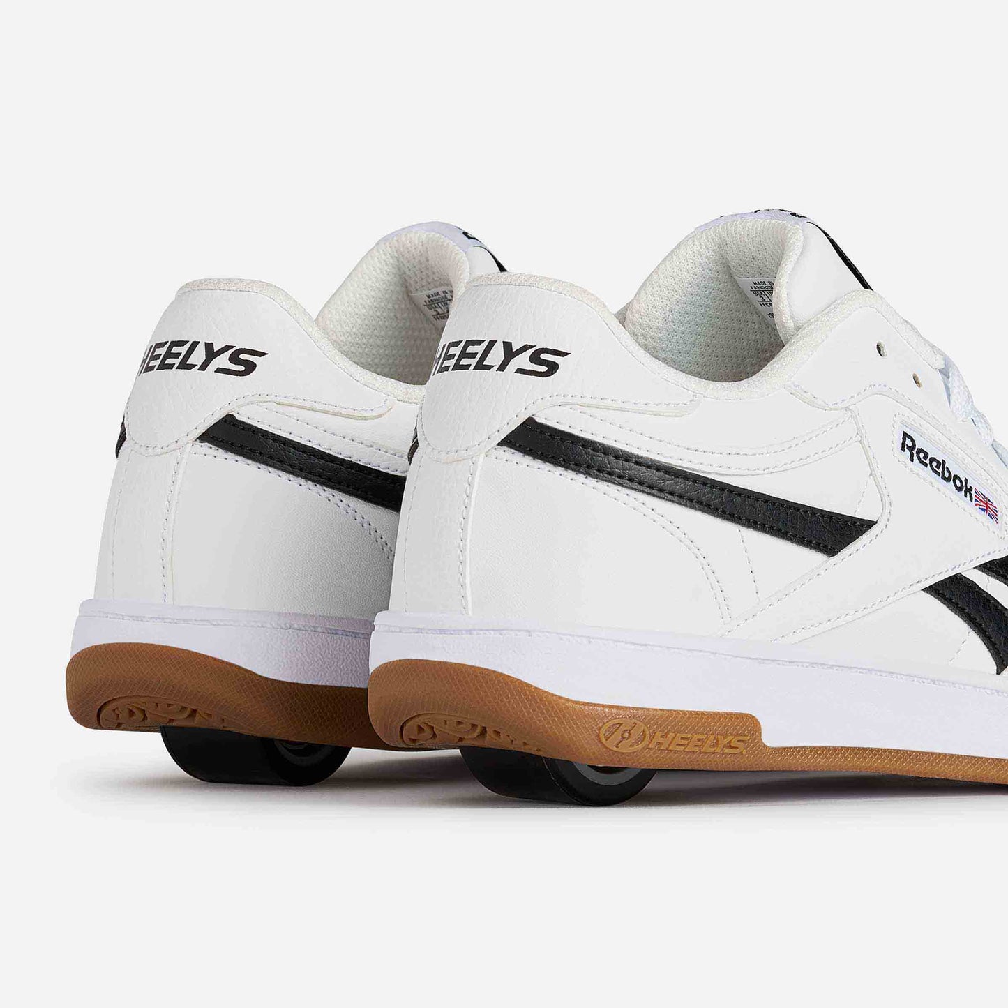 Heelys | Reebok Club C Adults | White/Black/Gum