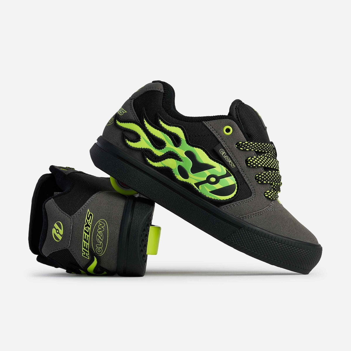 Heelys | Pro 25 Glow in the Dark - Charcoal/Black/Yellow